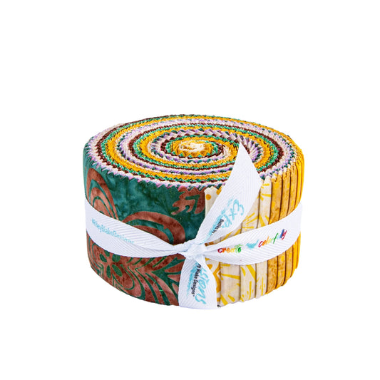 Batiks Ink and Nectar 2.5 inch strip roll up