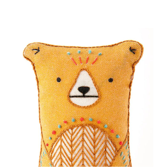 Bear DIY Embroidered Doll Kit from Kiriki