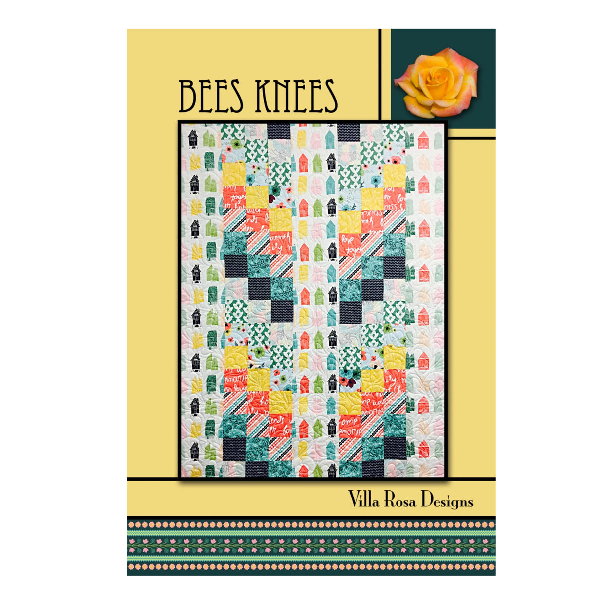 Bees Knees Quilt Pattern Postcard front cover