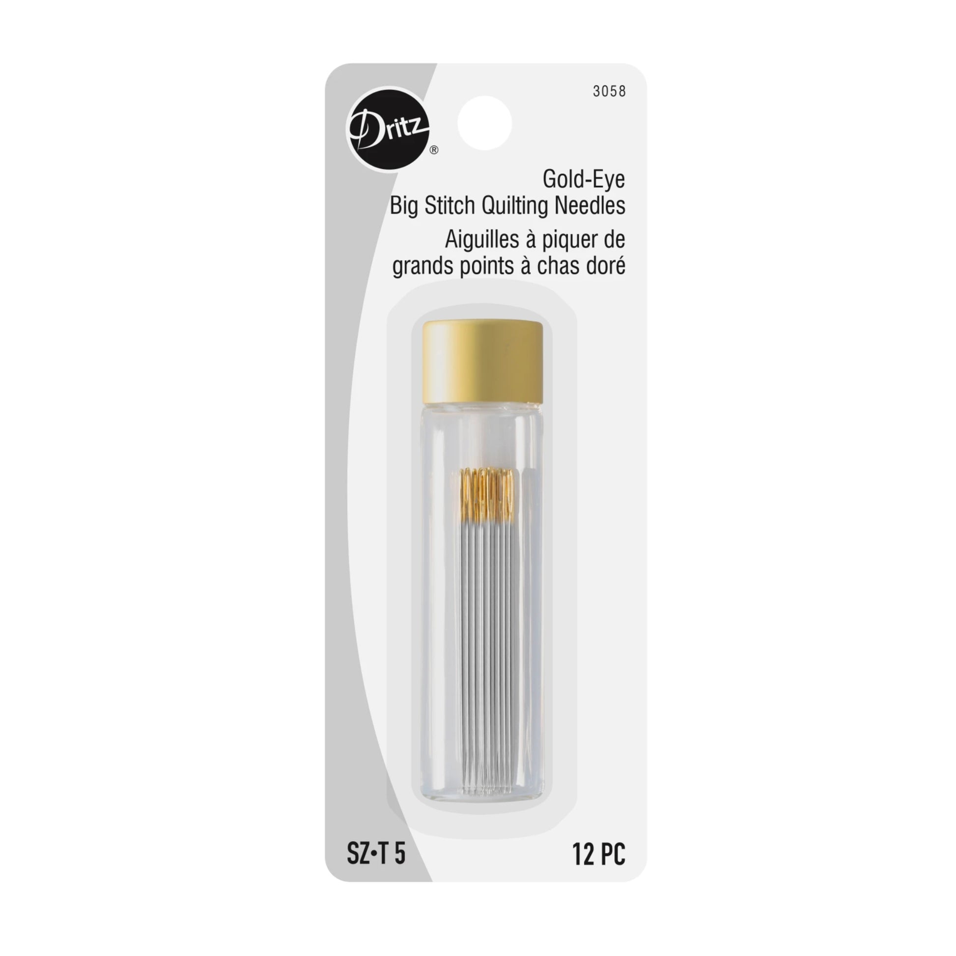 Gold-Eye Big Stitch Quilting Needles by Dritz