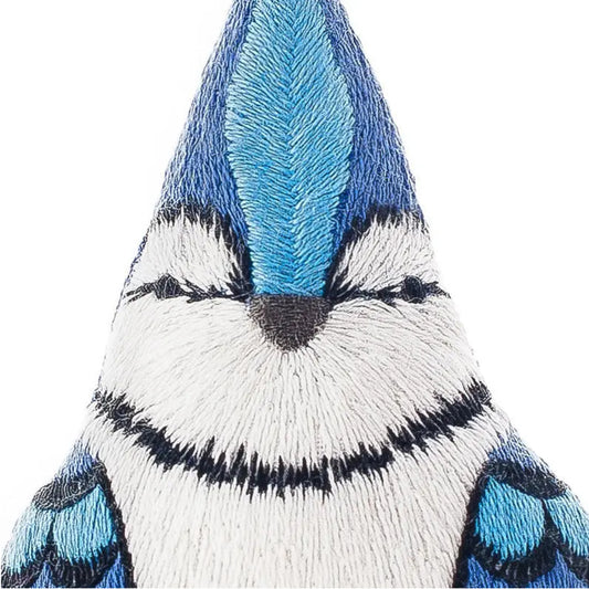 Blue Jay DIY Embroidered Doll Kit from Kiriki