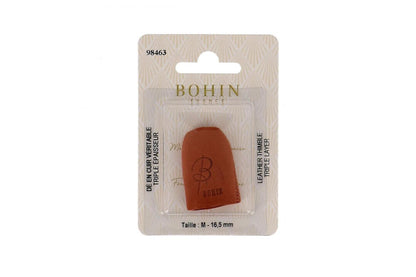 Bohin Leather Thimble, size Medium, in package