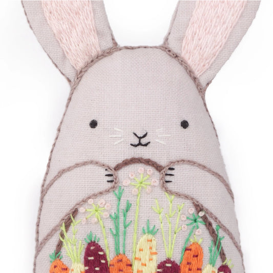 Bunny DIY Embroidered Doll Kit by Kiriki Press