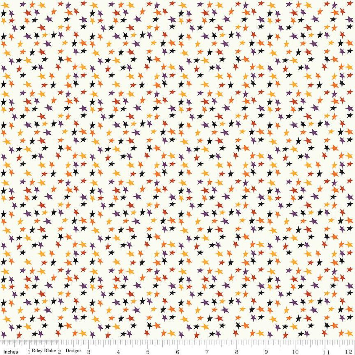 Beggars Night Stars Cream for Riley Blake Designs 