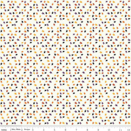 Beggars Night Stars Cream for Riley Blake Designs 