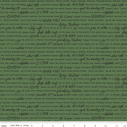 Charming Christmas Words, Green