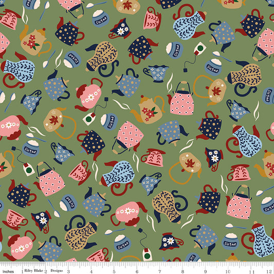 Sugar and Tea in Green