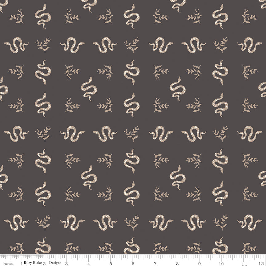 Serpents, Charcoal Color Swatch