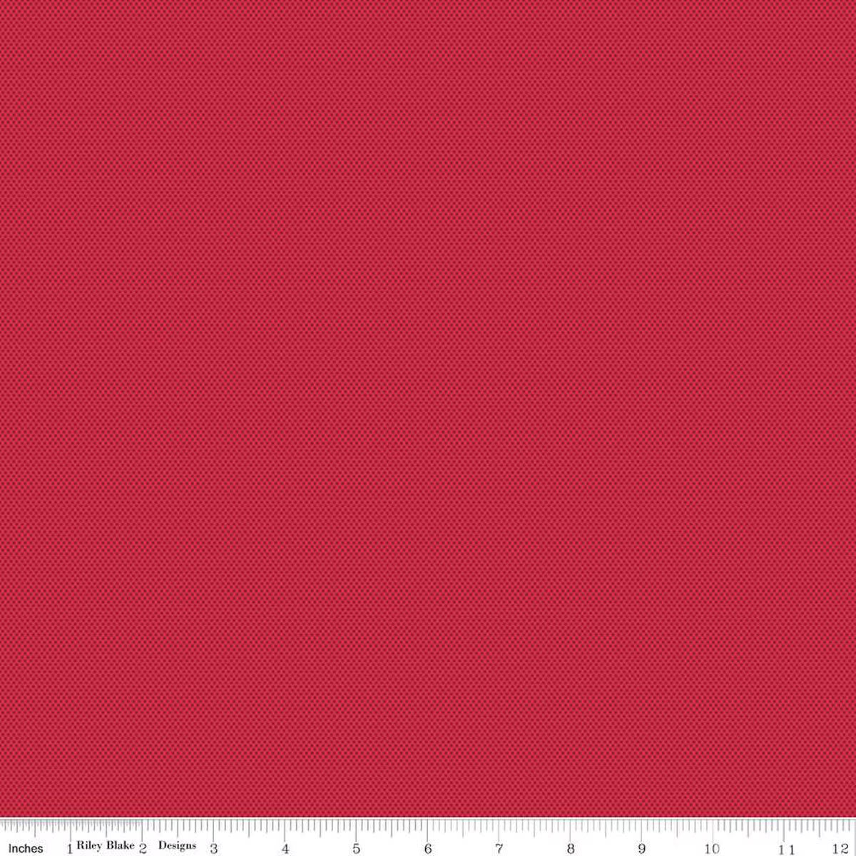 Poparazzi in Riley Red fabric thumbnail with ruler at the bottom