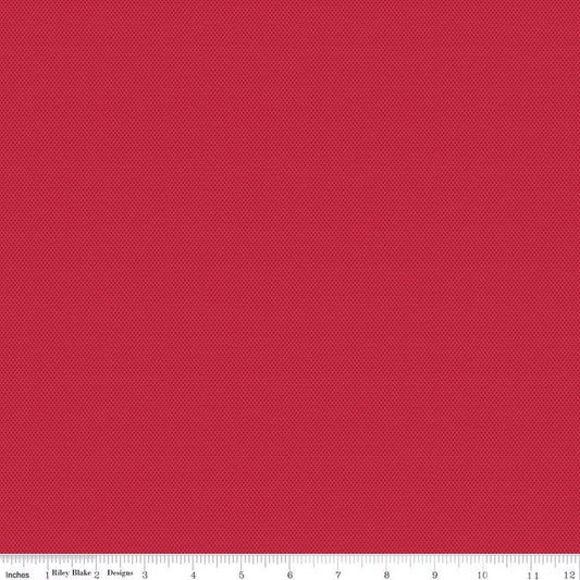 Poparazzi in Riley Red fabric thumbnail with ruler at the bottom