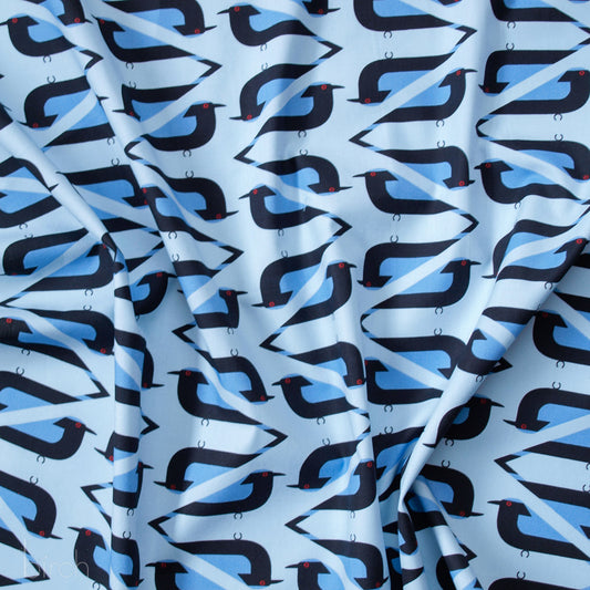 Asian Fair Bluebird Fabric 