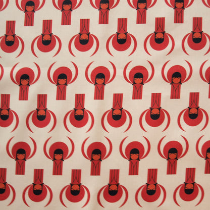 Cardinal Flight Poplin from the Charley Harper Collection by Birch Organic Fabrics