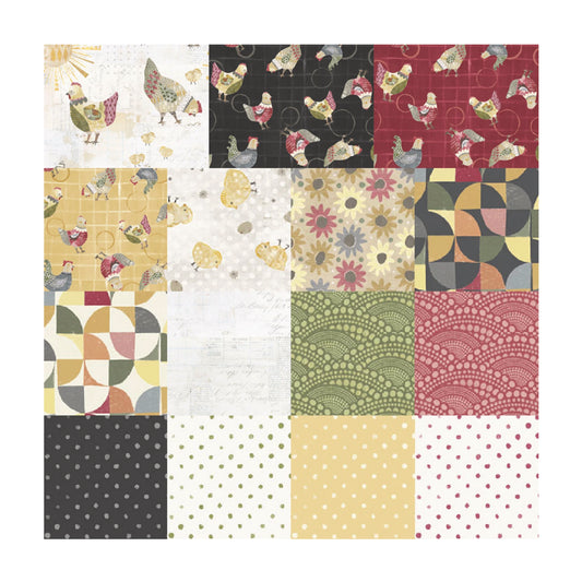 Chicken Scratch Fat Quarter Fabric Bundle from P & B Textiles
