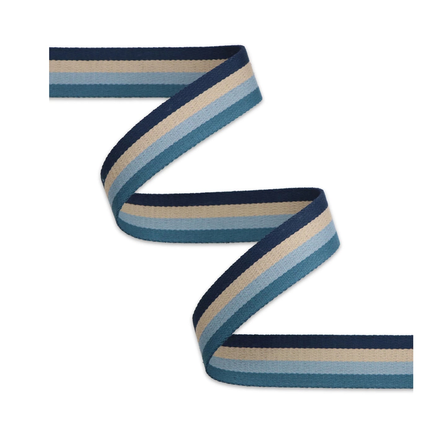 Polyster Webbing 1 1/2 in, Striped Coastal