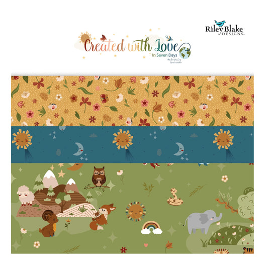 Created With Love Fat Quarter Bundle by Jessica Long for Riley Blake Designs