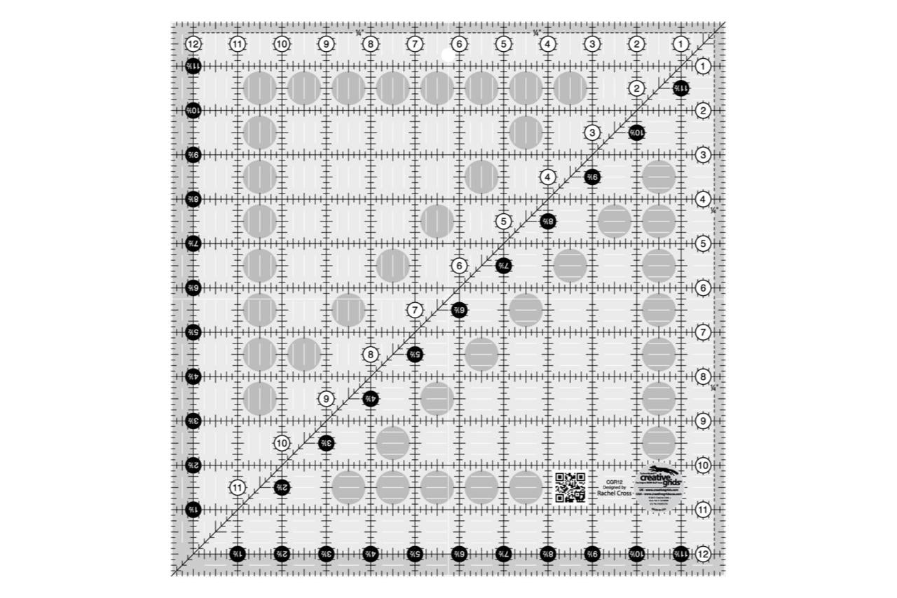 Creative Grid USA Ruler, 12.5in x 12.5 in