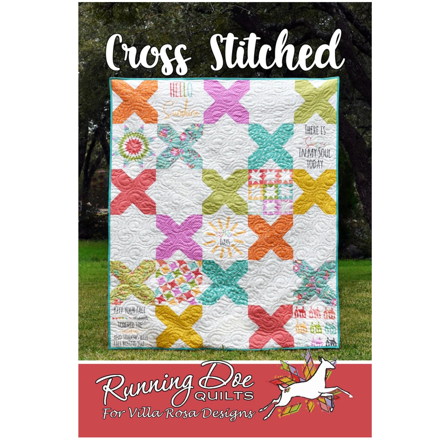 Cross Stitched Quilt Pattern from Villa Rosa Designs