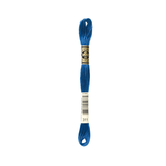 Medium Navy Blue 311 Six Strand Embroidery Floss from DMC