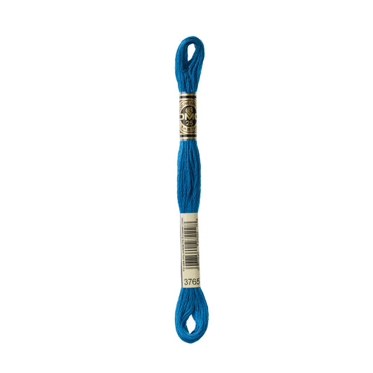 Very Dark Peacock Blue 3765 Six Strand Embroidery Floss from DMC