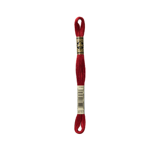 DMC 3777, Very Dark Terra Cotta, Six Strand Emboidery Floss