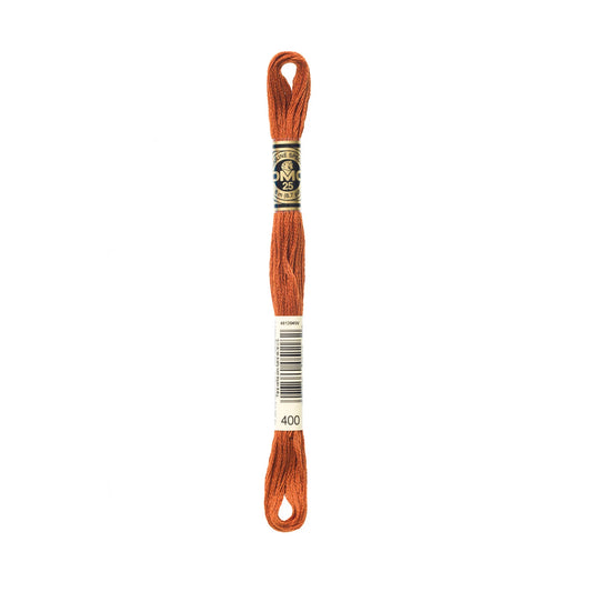 DMC 400, Dark Mahogany, Six Strand Embroidery Floss