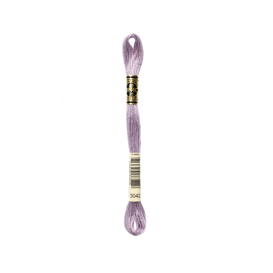 DMC 3042, Light Antique Violet, Six Strand Embroidery Floss