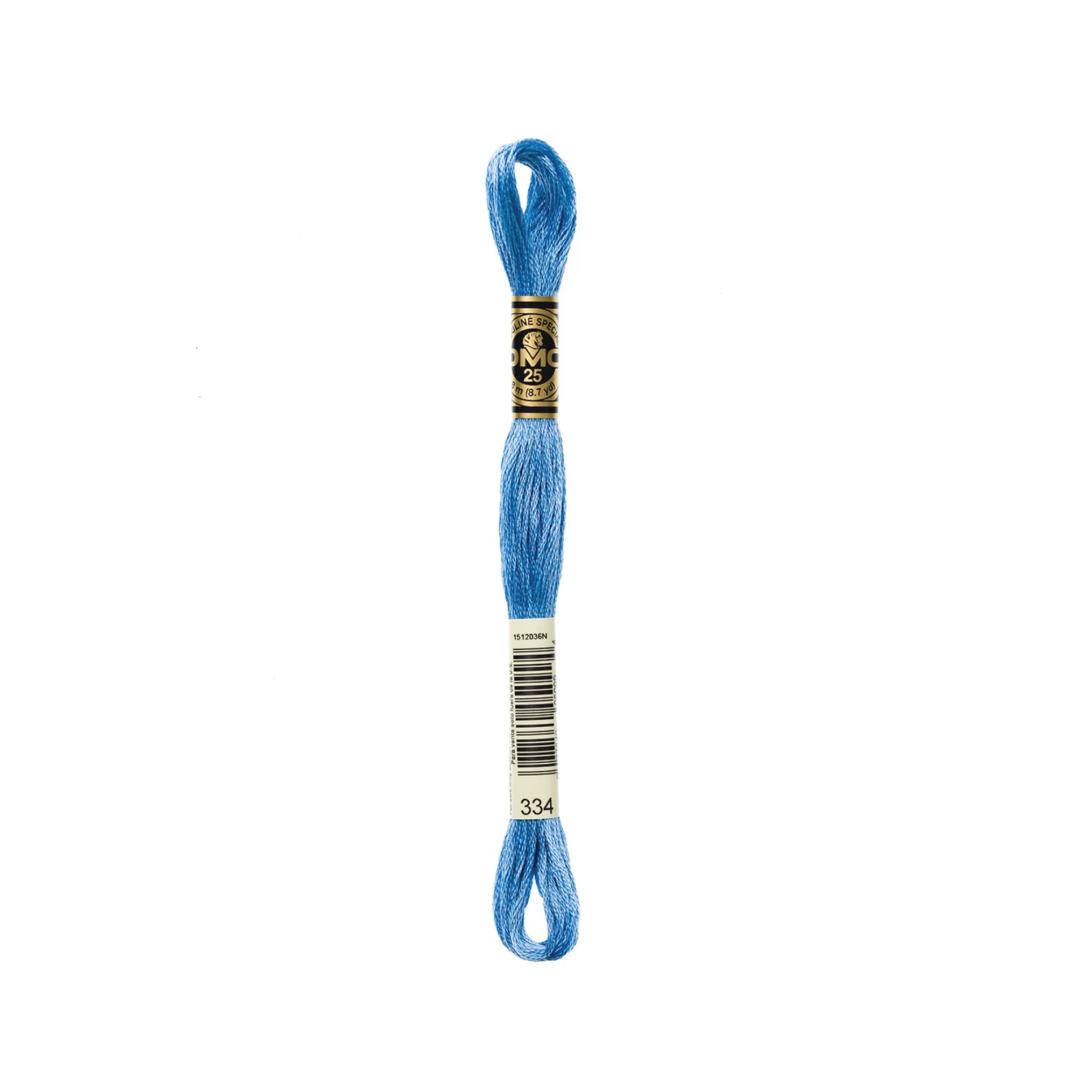 Medium Baby Blue 334 Six Strand Embroidery Floss from DMC
