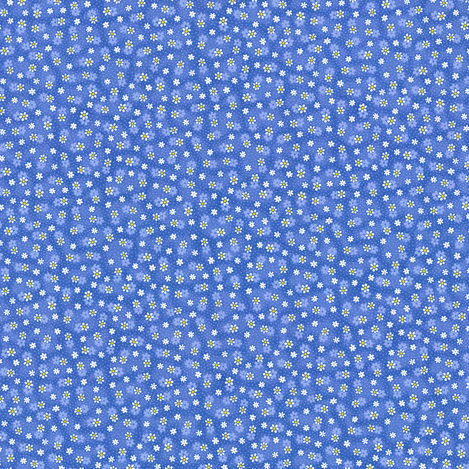 Daisy Delight Periwinkle from Fabric Traditions