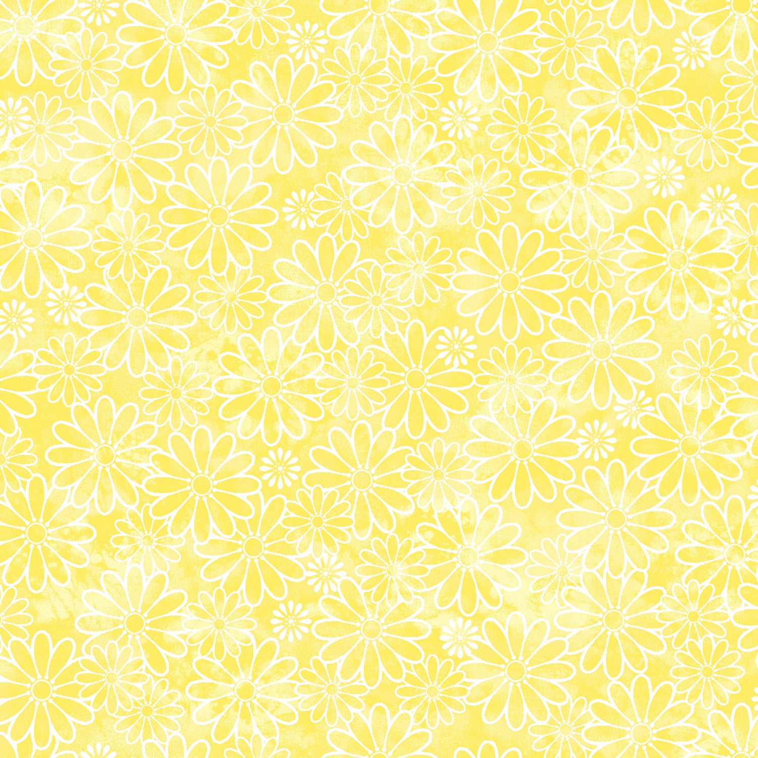 Daisy Delight IV Yellow from Fabric Traditions