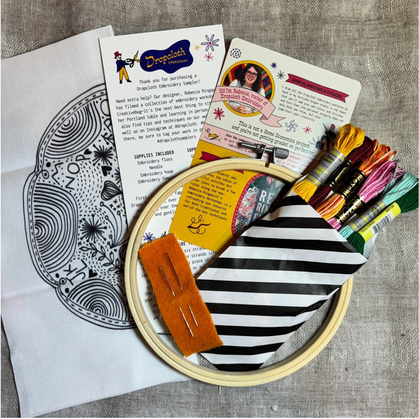 Disco Nap Sampler Embroidery Kit