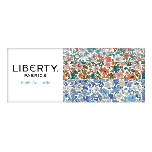 Liberty Fabrics Emily Annabelle fabric swatch on a white background