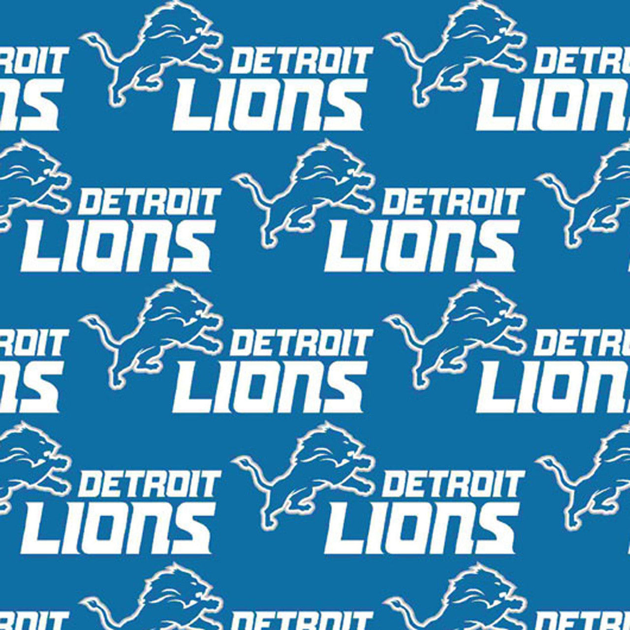 Detroit Lions NFL Licensed Fabric, Yardage