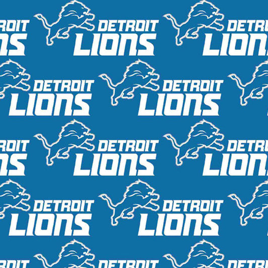Detroit Lions NFL Licensed Fabric, Yardage