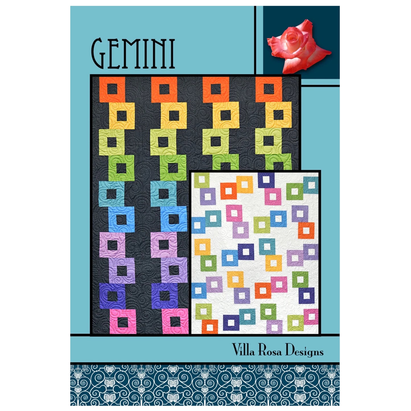 Gemini Quilt Pattern by Villa Rose Designs