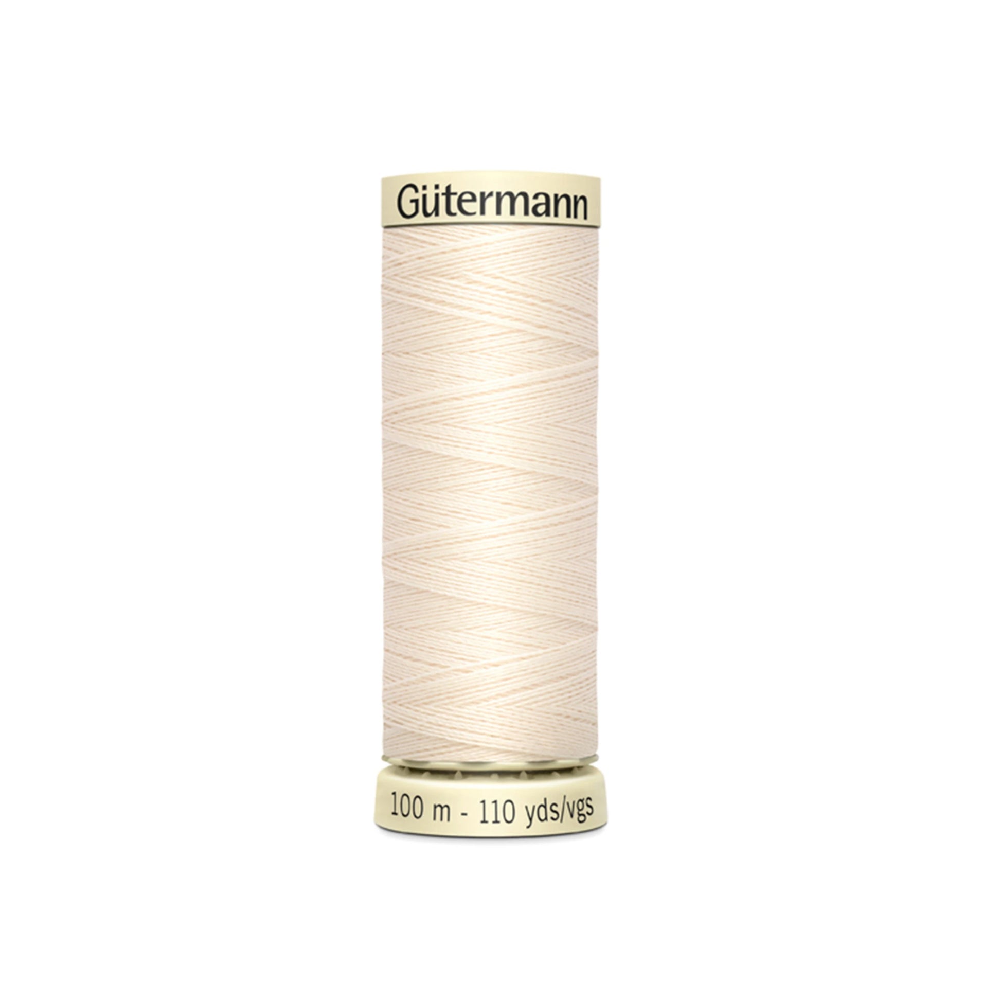 Gutermann thread spool on a white background