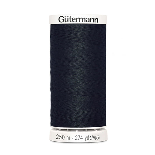Spool of Gutermann thread on a white background