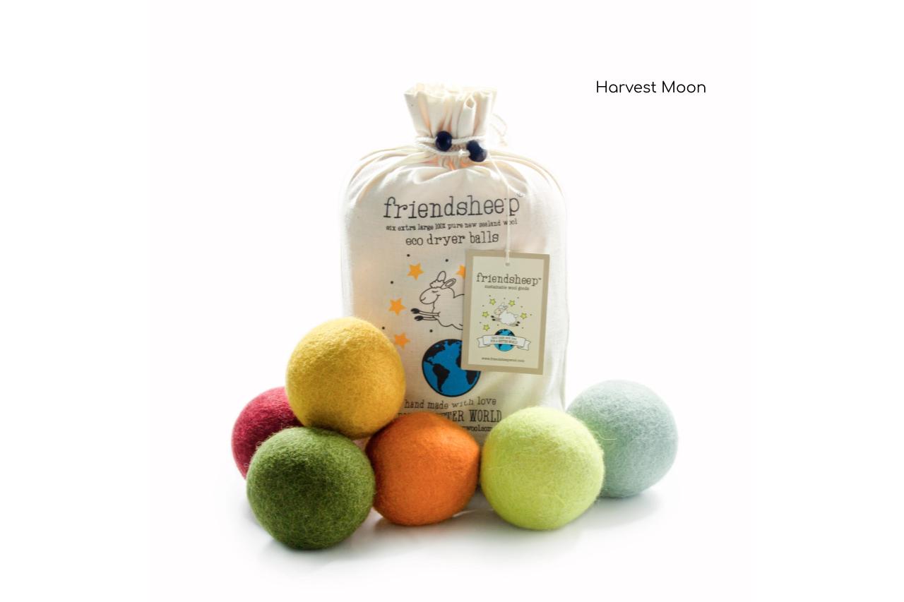 Friendsheep Eco Dryer Balls, Harvest Moon, set of 6