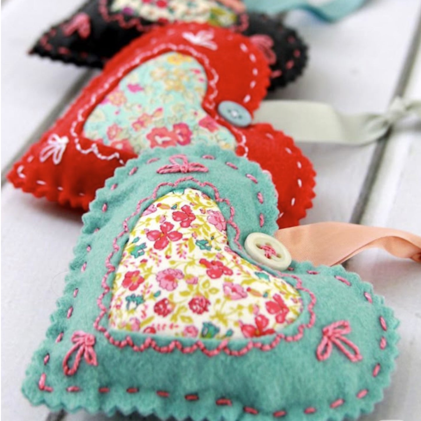 Embroidered Heart Sample