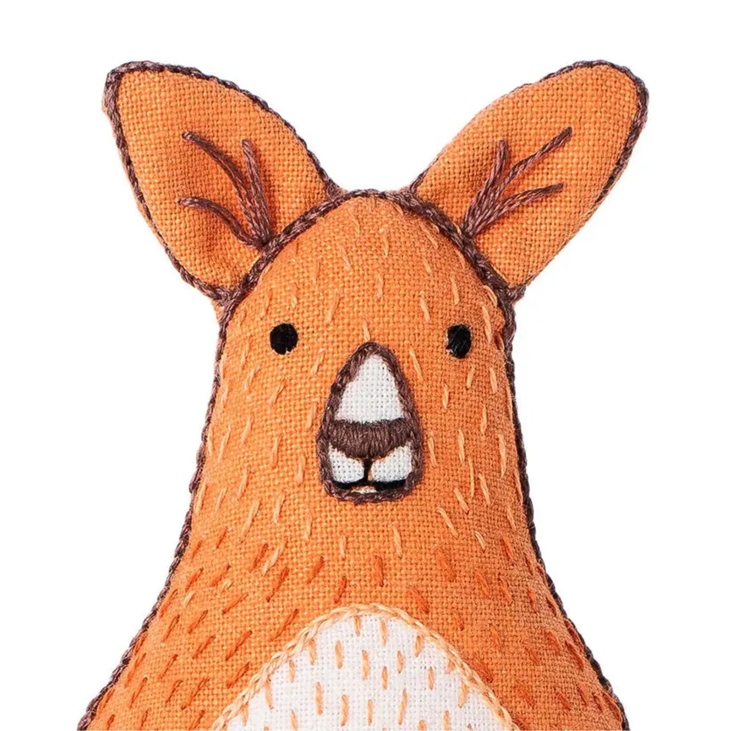Kangaroo DIY Embroidered Doll Kit from Kiriki