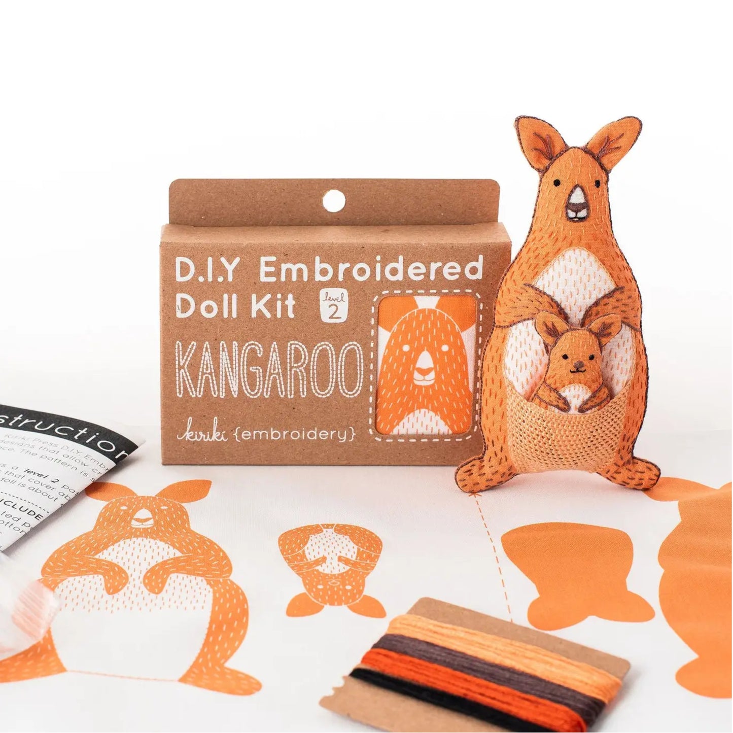 Kangaroo Doll Kit with package contents