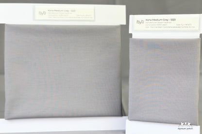 Kona Cotton Solids Medium Grey Precuts