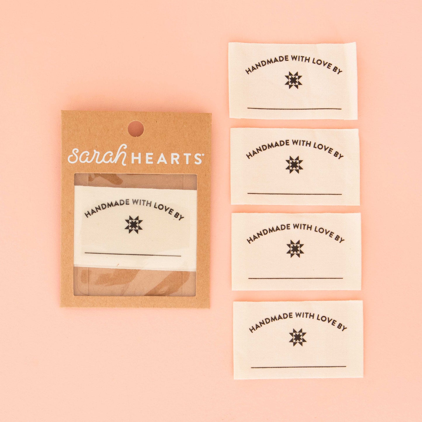 Handmade With Love Write In Woven Labels