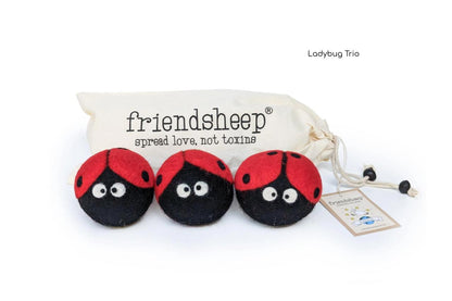 Friendsheep Eco Dryer Balls, Ladybug Trio, set of 3