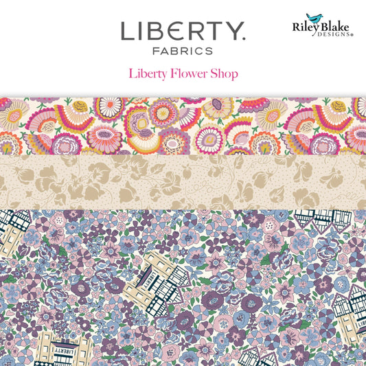 Liberty Flower Shop 5 in Stacker, 42 pieces from Riley Blake Designs