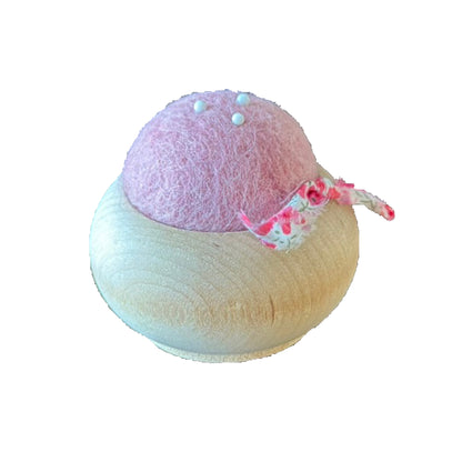 Wool Felt Pin Cushion, Petal Pink