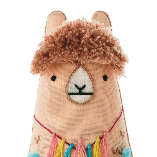 Llama DIY Embroidered Doll Kit from Kiriki