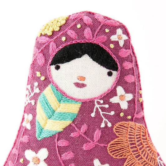 Matryoshka DIY Embroidered Doll Kit from Kiriki