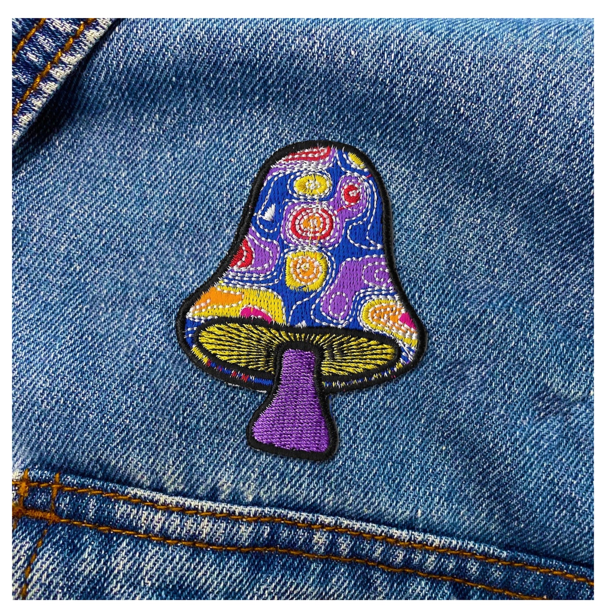 Mushroom Iron On Patch
