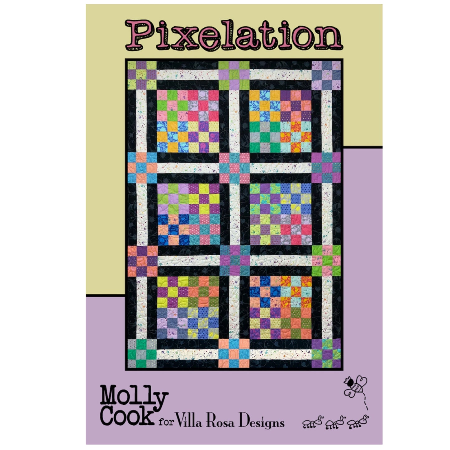 Pixelation Quilt Pattern by Villa Rosa Designs