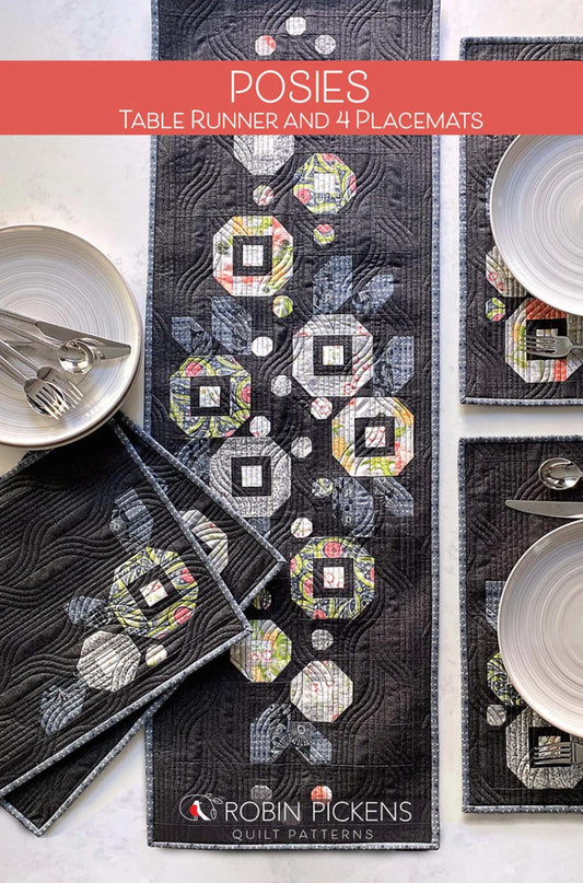 Posie Table Runner and Placemat Pattern from Robin Pickens Inc